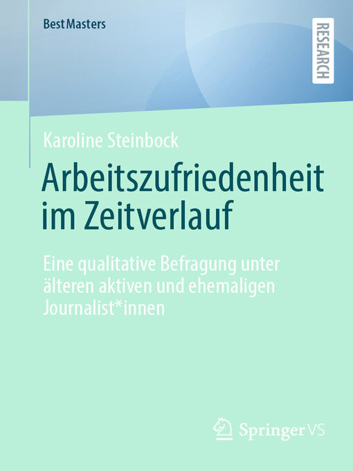 Title details for Arbeitszufriedenheit im Zeitverlauf by Karoline Steinbock - Available